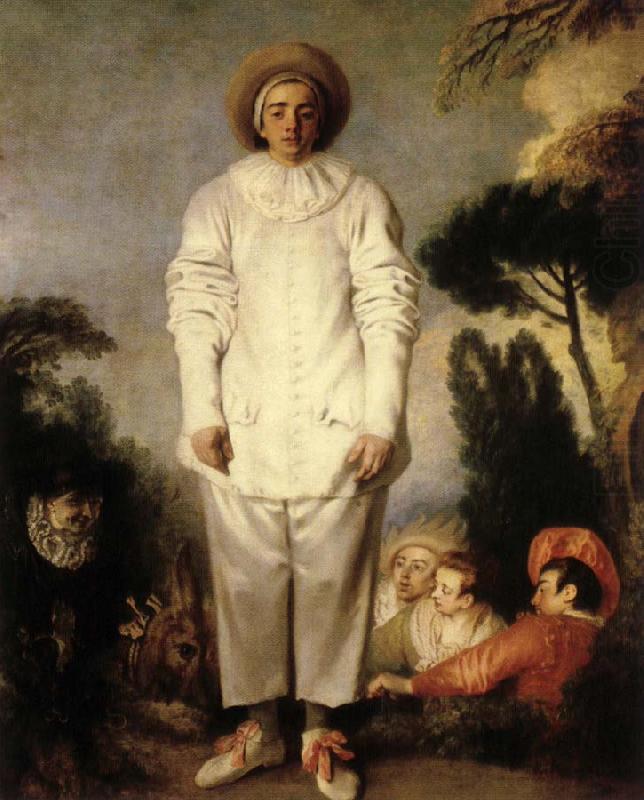 Jean-Antoine Watteau Gilles or Pierrot china oil painting image